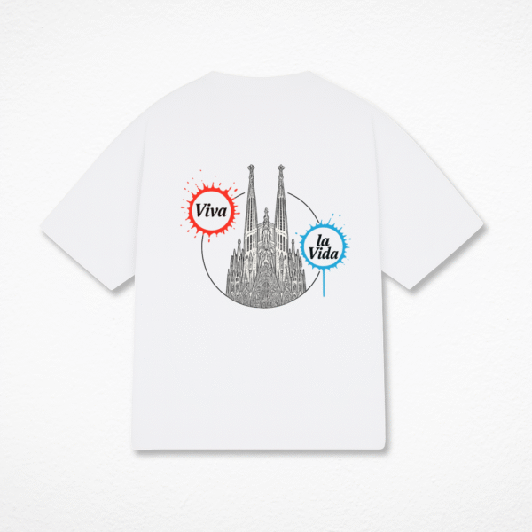 Barcelona T-Shirt Viva La Vida – Sagrada Familia Art